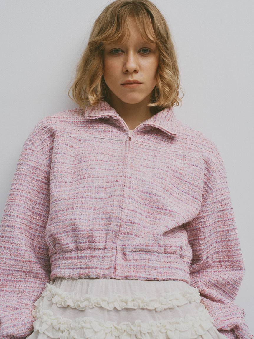 ジャケット・アウター furfur ツイーディトラックブルゾン(ジャケット)｜アウター｜FURFUR（ファー