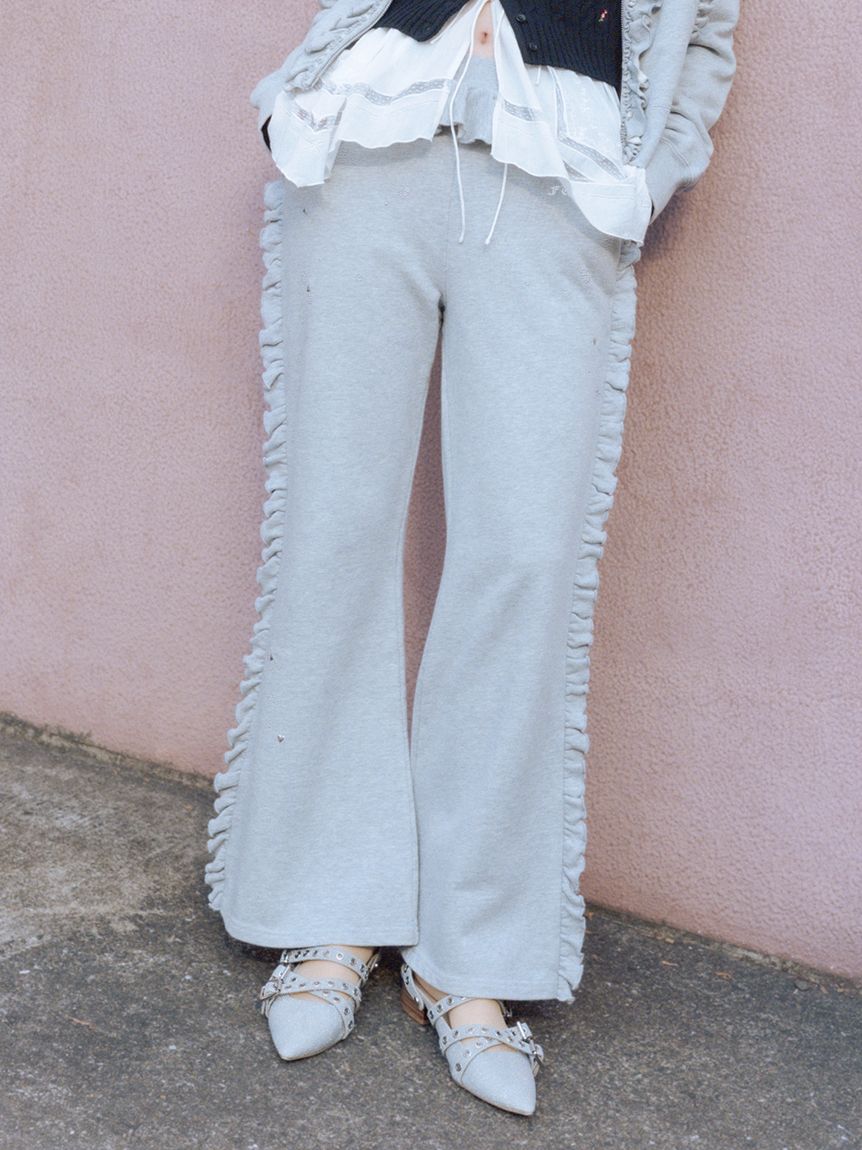 フリルスウェットパンツ(スウェット)｜トップス｜FURFUR（ファーファー