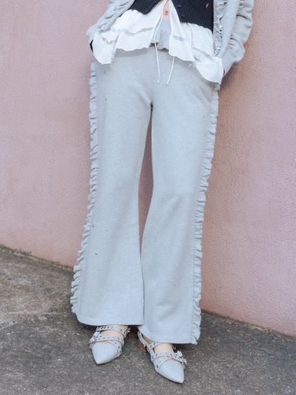 フリルスウェットパンツ(スウェット)｜トップス｜FURFUR（ファーファー