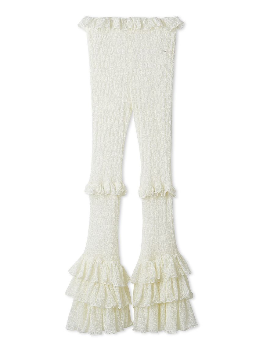 ティアードフリルレースパンツ(ロングパンツ)｜ボトムス｜FURFUR
