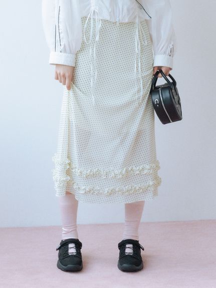 スカート kishidamiki fur skirt white kishidamiki fur skirt white