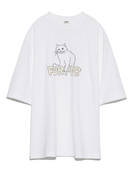 【FURFUR×gelato pique】アブストラクトTシャツ(OWHT-F)