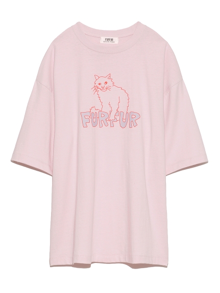 【FURFUR×gelato pique】アブストラクトTシャツ(PNK-F)