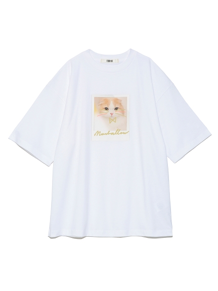 Marshmallow プリントTシャツ(WHT-F)