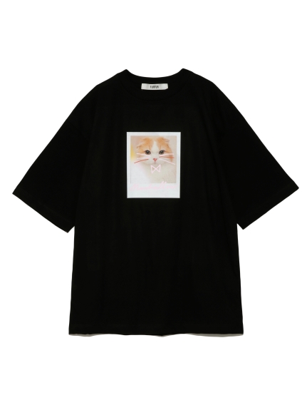 Marshmallow プリントTシャツ(BLK-F)