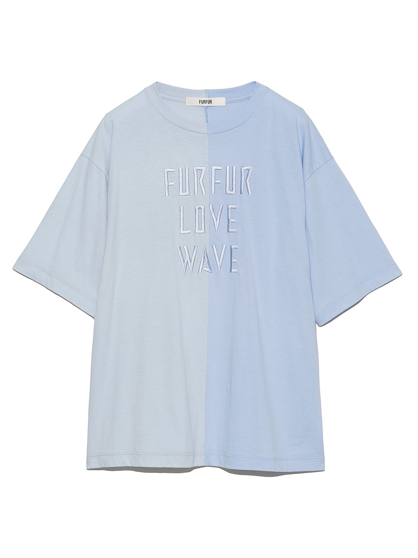 【FURFUR×WAVE】ハーフTシャツ(LBLU-F)