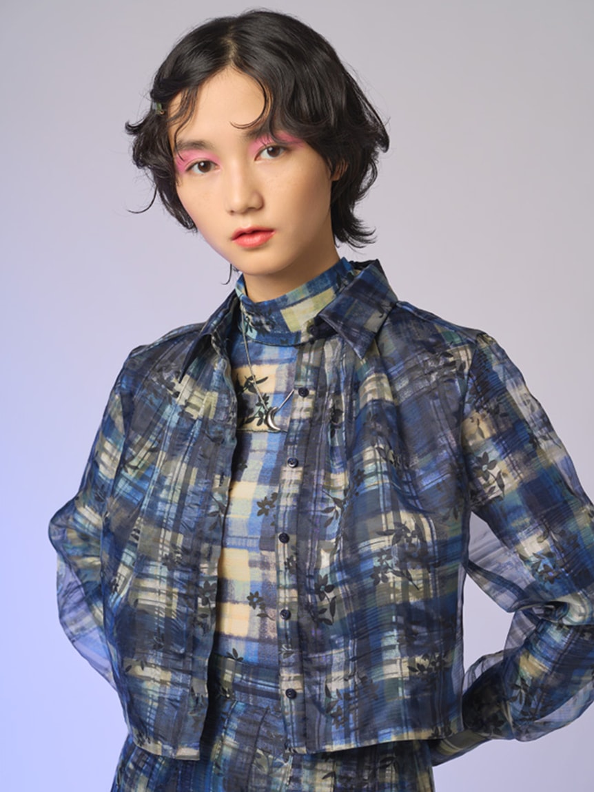 フラワーチェックプルオーバー カットソー トップス Furfur ファーファー 公式サイト オフィシャル通販サイト