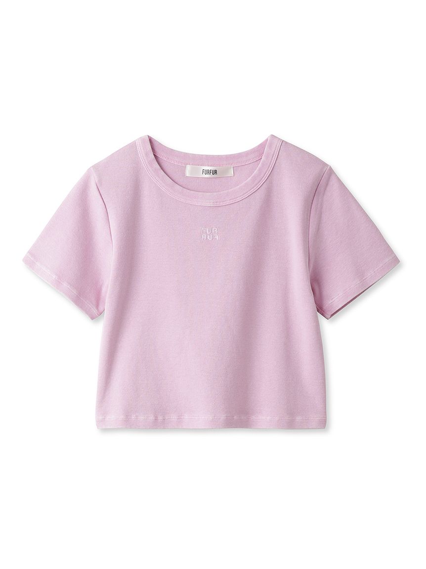 ロゴ刺繍ピグメントダイTシャツ(Tシャツ／カットソー)｜トップス｜FURFUR（ファーファー）公式サイト／オフィシャル通販サイト