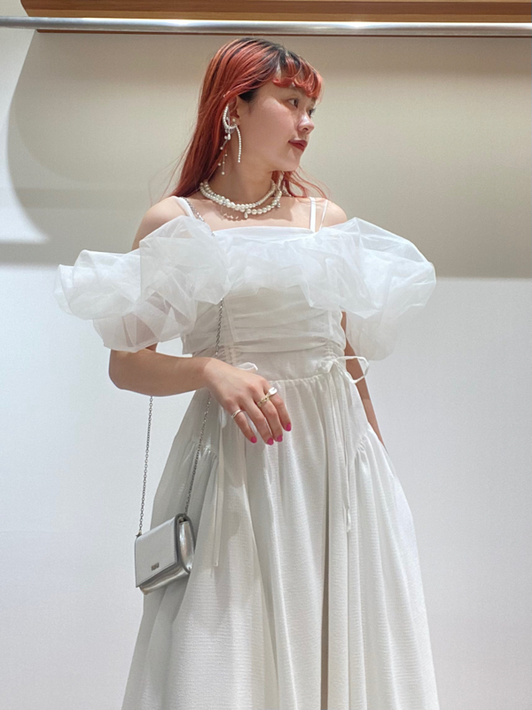 knuth marf チュールビスチェ Knuth Marf - U neck tulle bustier / Uネック チュールビスチェ