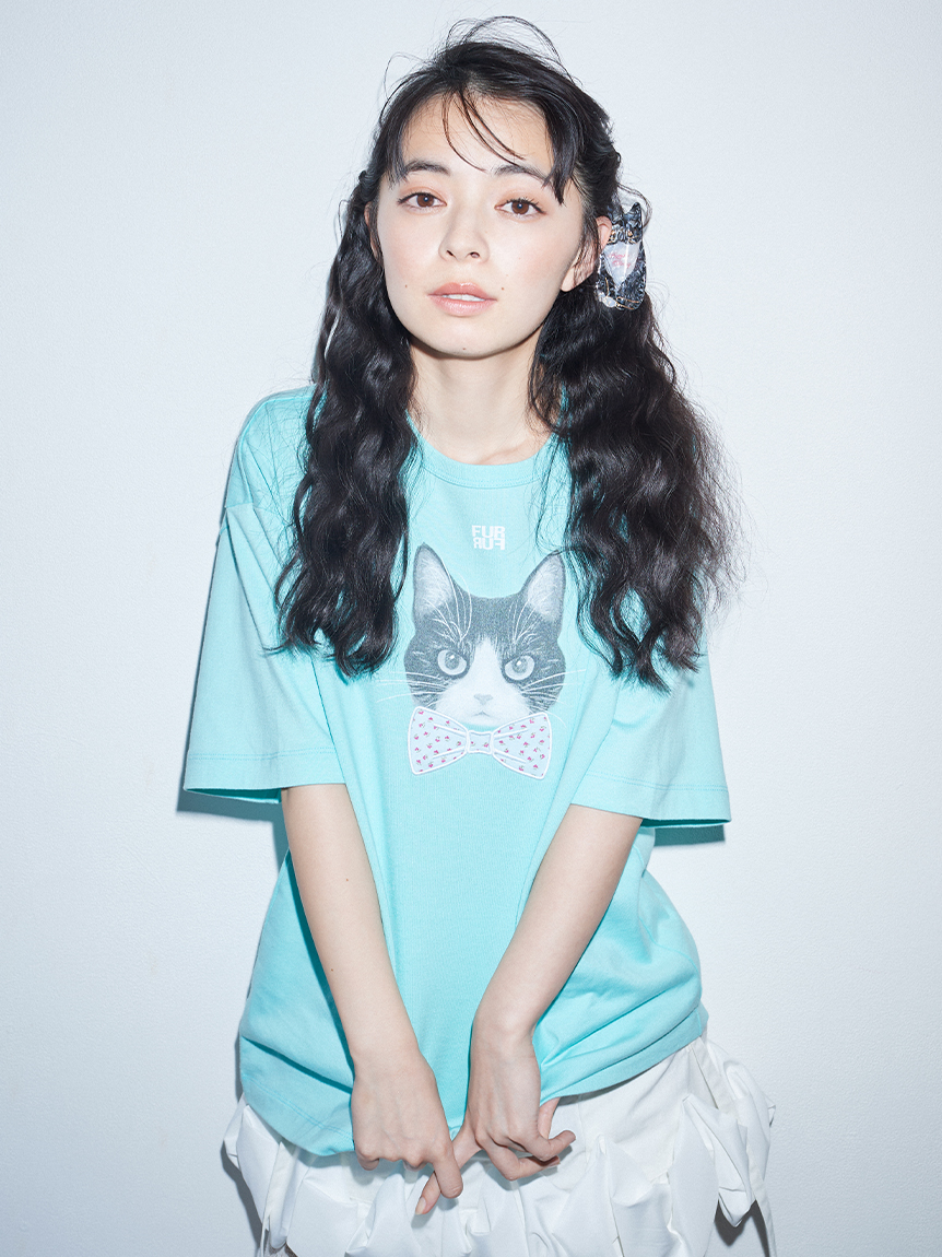 上國料萌衣コラボ】HanaプリントTシャツ（UNISEX）(Tシャツ)｜トップス