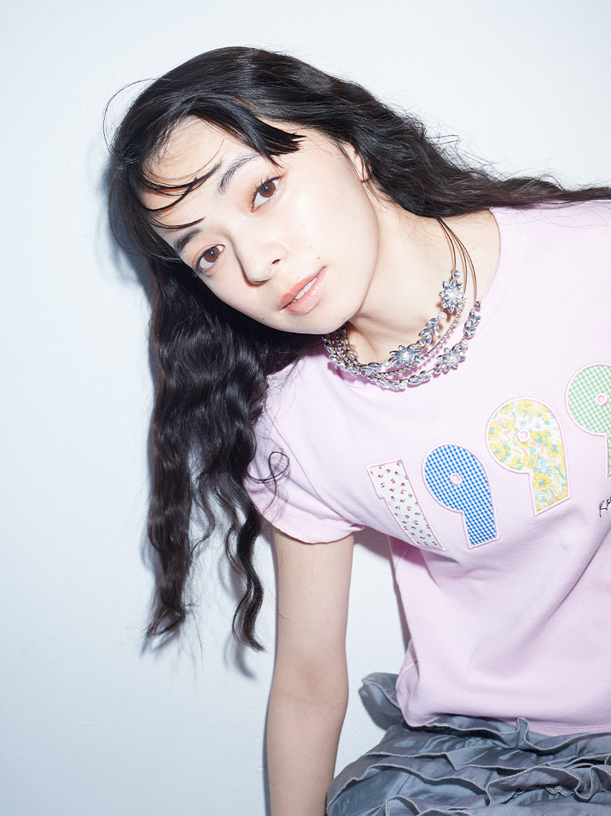 上國料萌衣コラボ】1999アップリケTシャツ(Tシャツ)｜トップス