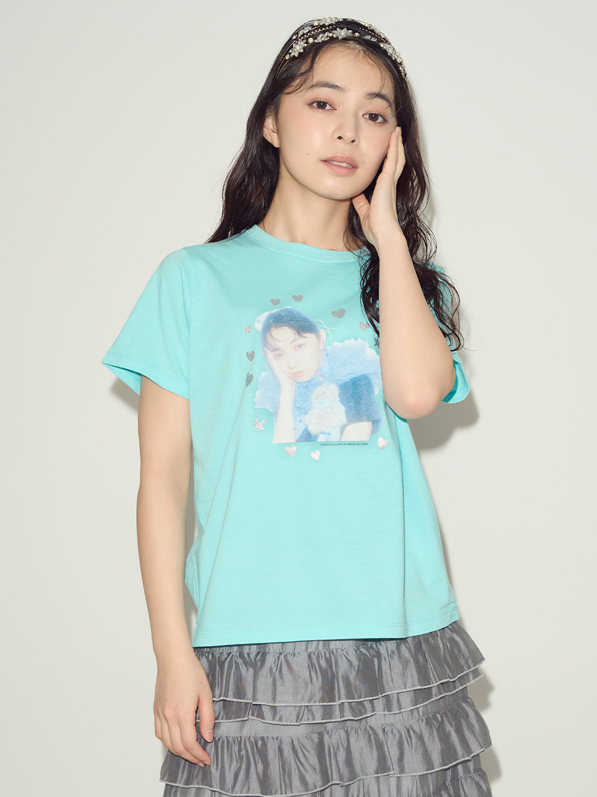 上國料萌衣コラボ】カラーポートレートTシャツ（UNISEX）(T