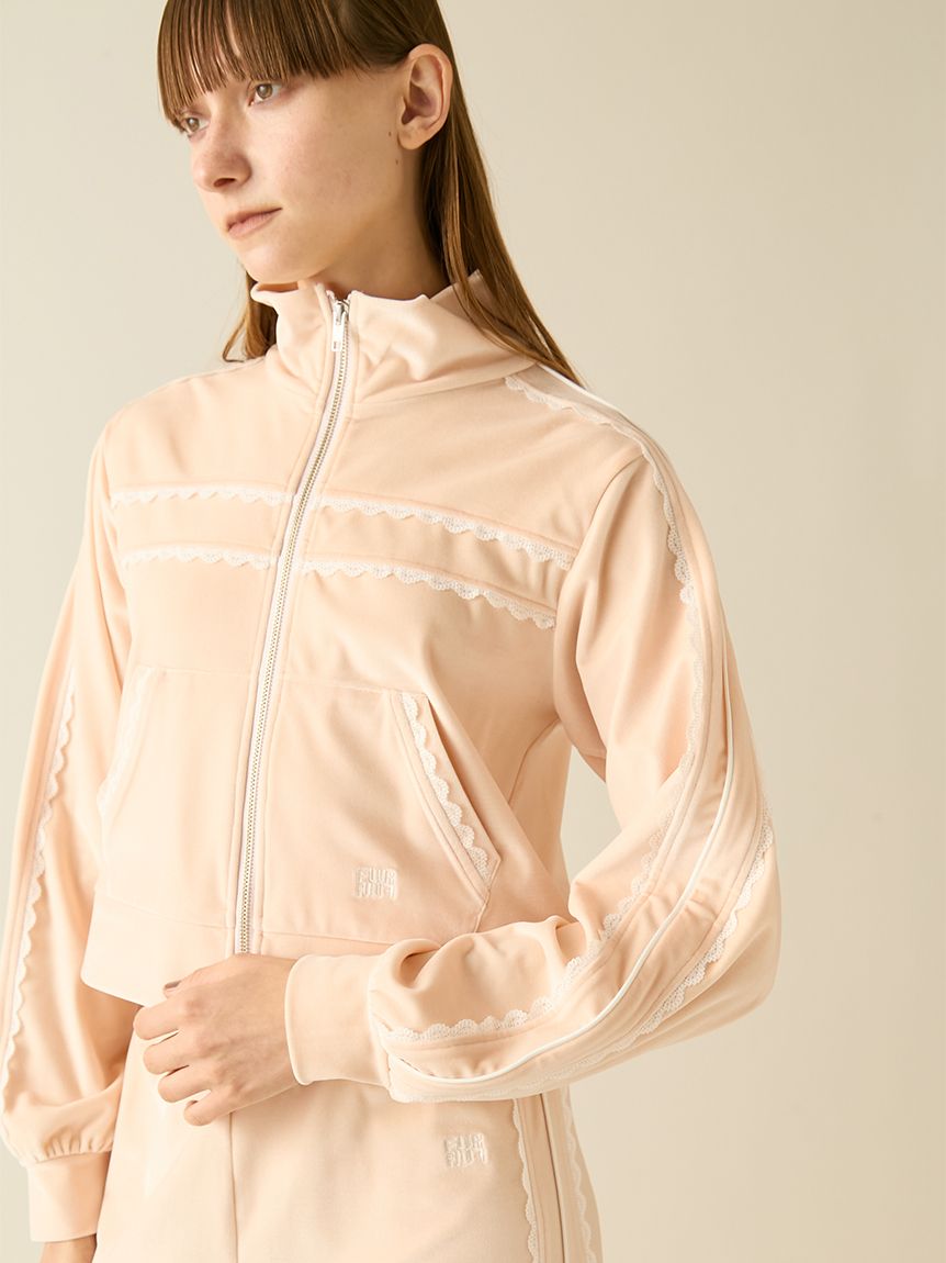 【新品】FUR FUR サイドレースベロアトラックジャケット BLK フリー ファーファー FURFUR サイドレースベロアトラックジャケット