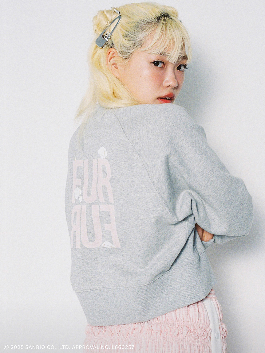 FURFUR×foxy illustrations】ラインストーンスウェット FURFUR×foxy illustrations】ラインストーンスウェット