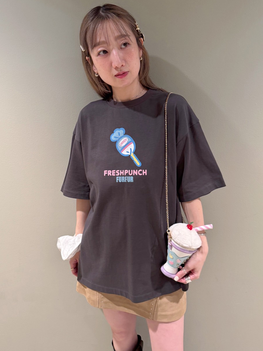 ★美品新品★仏直輸入★22個★フランス人形★セルロイド★衣装美★プチコラン有 FRESH PUNCH モチーフTシャツ(Tシャツ／カットソー)｜トップス｜FURFUR