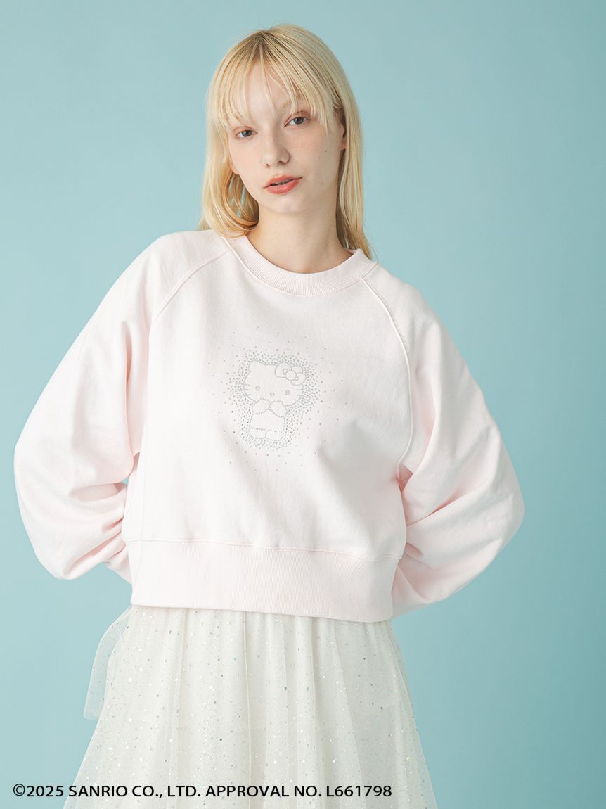 WEB・一部店舗限定カラー】HELLO KITTYクリスタルスウェット