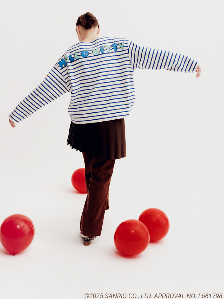 HELLO KITTYボーダーカットソー