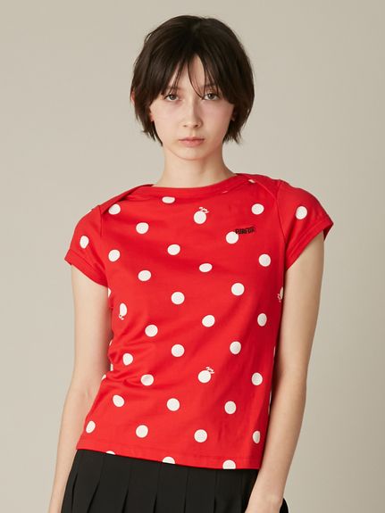 ポルカドットコンパクトTシャツ(Tシャツ)｜トップス｜FURFUR（ファー