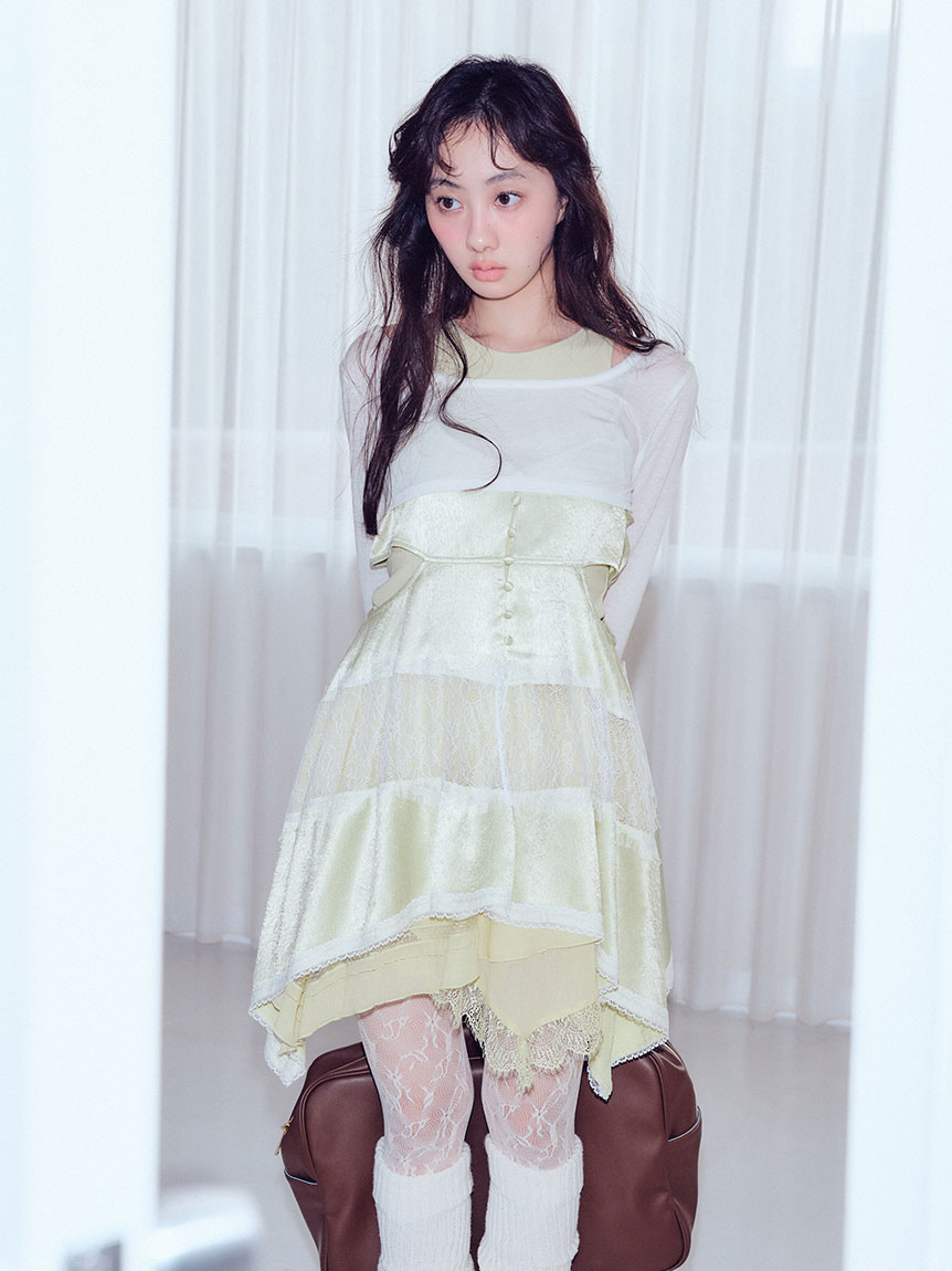 タンクトップセットランジェリーキャミソール(Tシャツ／カットソー