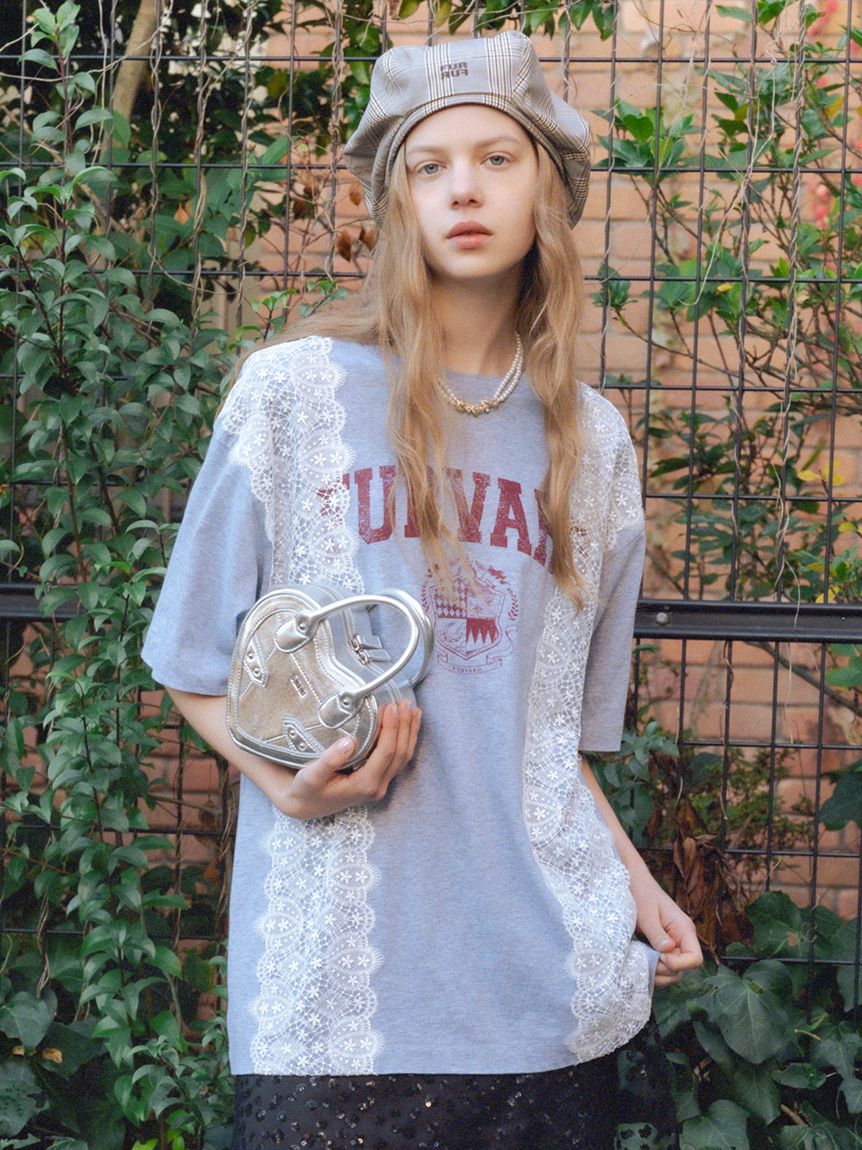 リメイクデザインレースTシャツ(Tシャツ／カットソー)｜トップス