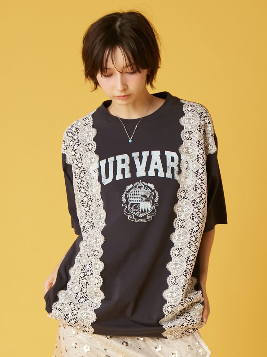 リメイクデザインレースTシャツ(Tシャツ／カットソー)｜トップス