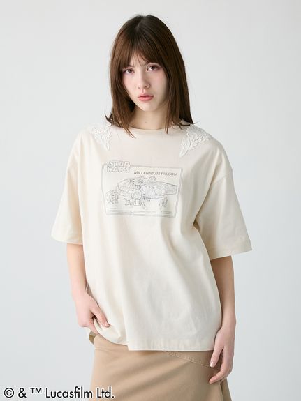 STAR WARS(TM)】グラフィックプリントレースTシャツ(Tシャツ