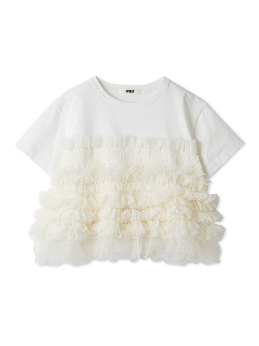 チュールドッキングTシャツ(Tシャツ／カットソー)｜トップス｜FURFUR