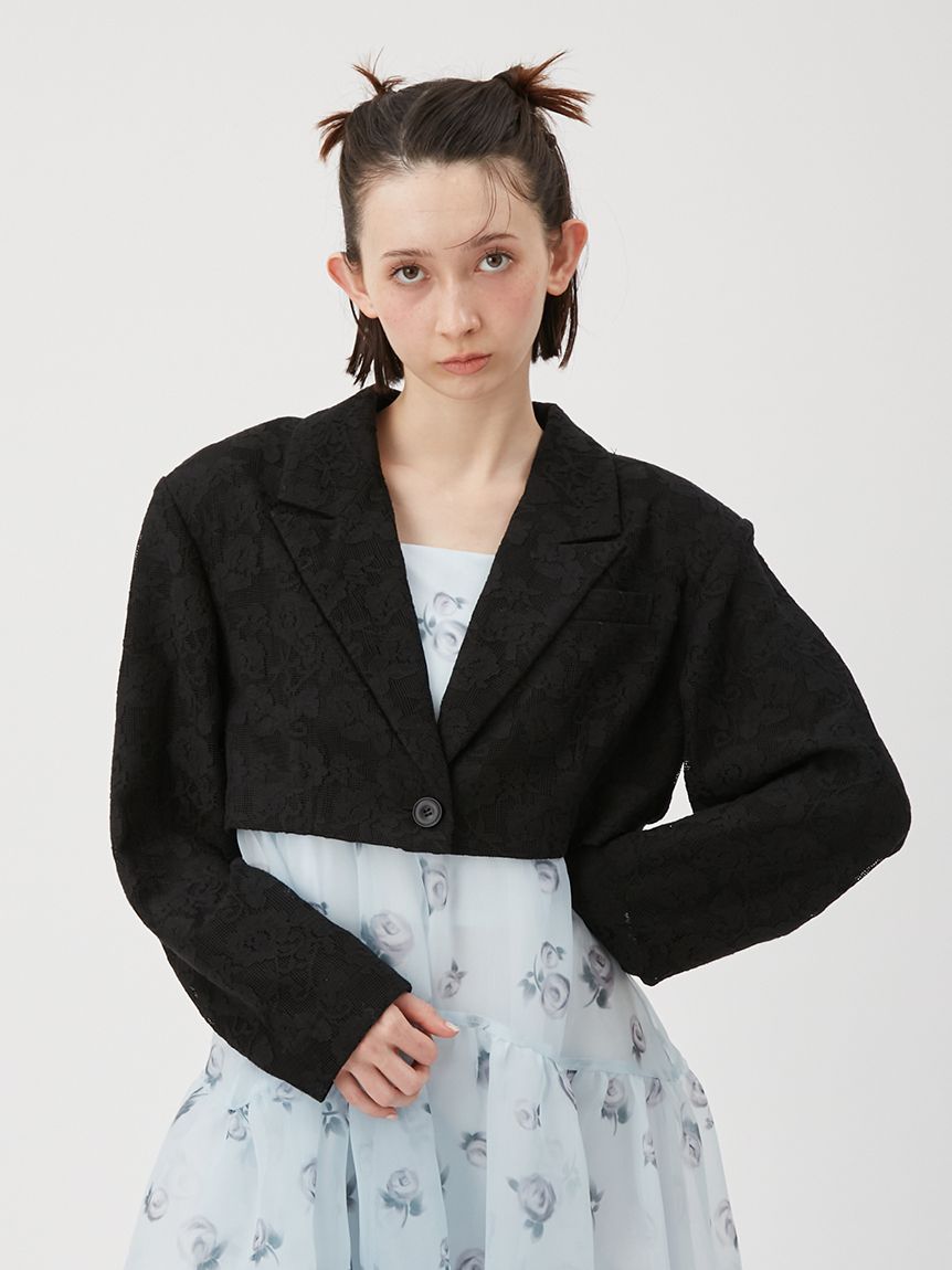 FURFUR（ファーファー） ショートテーラードジャケット 切り替え　金ボタン 178626462-3.jpg