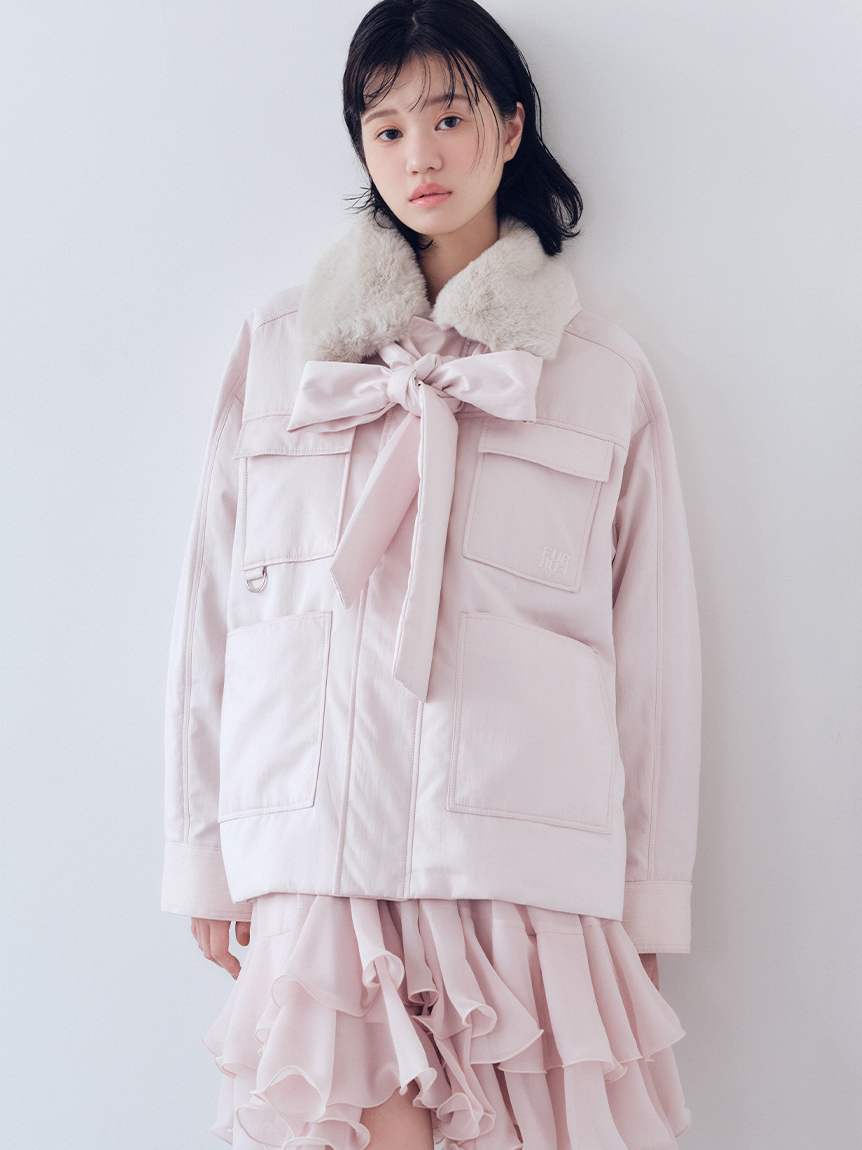 【Y2K】カールドノヒュー　フォックスファーパーカーファーコート　フード　ピンク Y2k jacket with fur hoodie - Etsy 日本