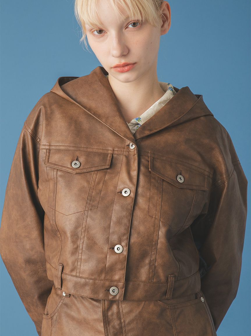 マルチマテリアルフードブルゾン(ジャケット)｜アウター｜FURFUR