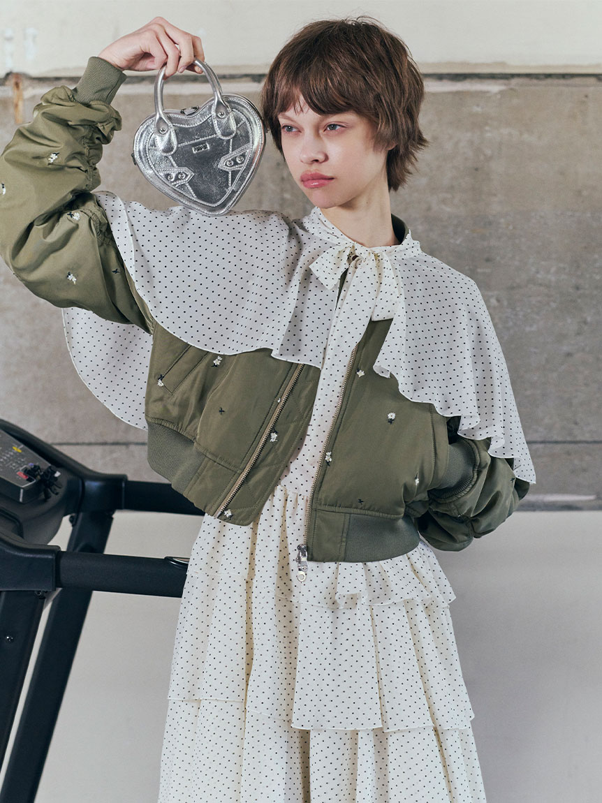 WEB・一部店舗限定カラー】フラワー刺繍MA-1(ジャケット)｜アウター