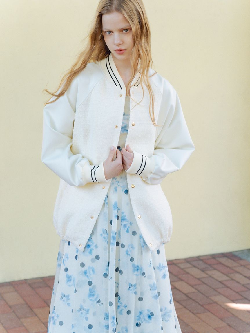 あゆ　furfur 限定カラー ツイードジャケット ファーファー FURFUR 【限定カラー】ツイードジャケット （BLK