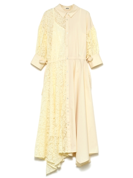 ハーフ切り替えシャツワンピース ワンピース ワンピース Furfur ファーファー 公式サイト オフィシャル通販サイト