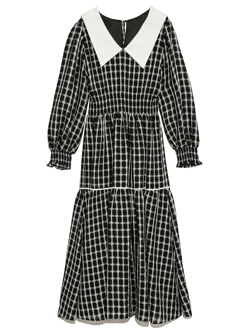 2wayビッグカラーチェックワンピース ワンピース ワンピース Furfur ファーファー 公式サイト オフィシャル通販サイト