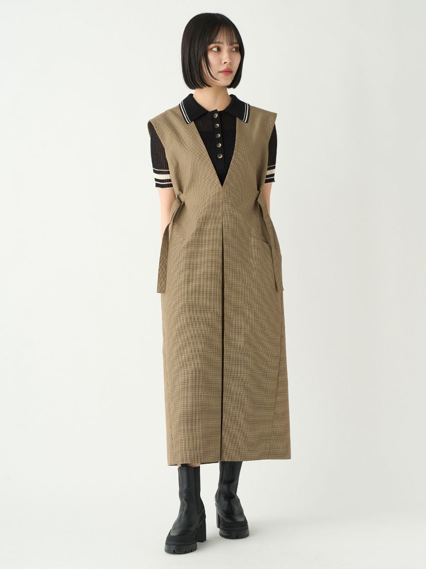 即日出荷可 foufou フーフー ジャンスカ v neck jumper skirt | carren.jp