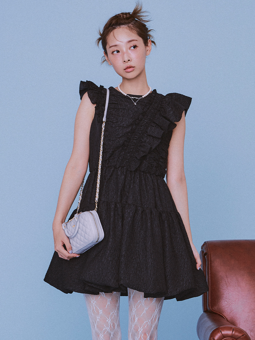 バルーンヘムミニドレス(ミニワンピース)｜ワンピース｜FURFUR（ファー