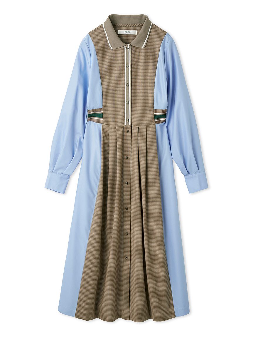 リブコンビシャツワンピース(ロングワンピース)｜ワンピース｜FURFUR