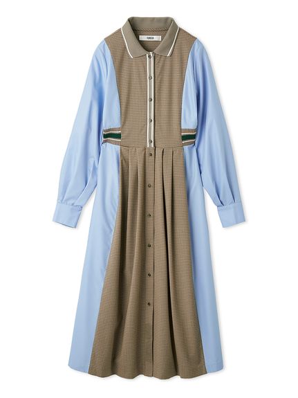 リブコンビシャツワンピース(ロングワンピース)｜ワンピース｜FURFUR