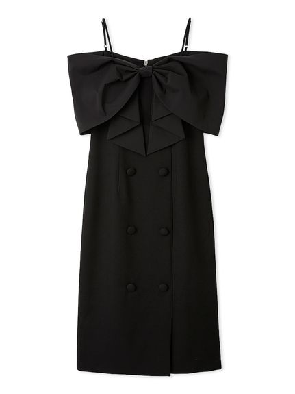 ビッグリボンオフショルワンピース(ロングワンピース)｜ワンピース