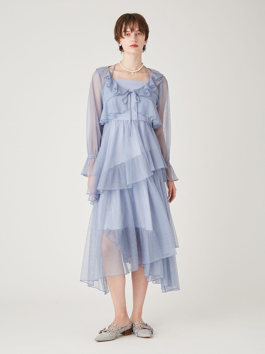 ボレロSETチュールドレス(ロングワンピース)｜ワンピース｜FURFUR