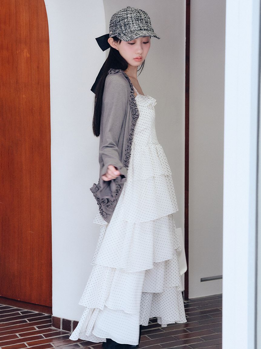 ケープセットティアードドレス(ロングワンピース)｜ワンピース｜FURFUR