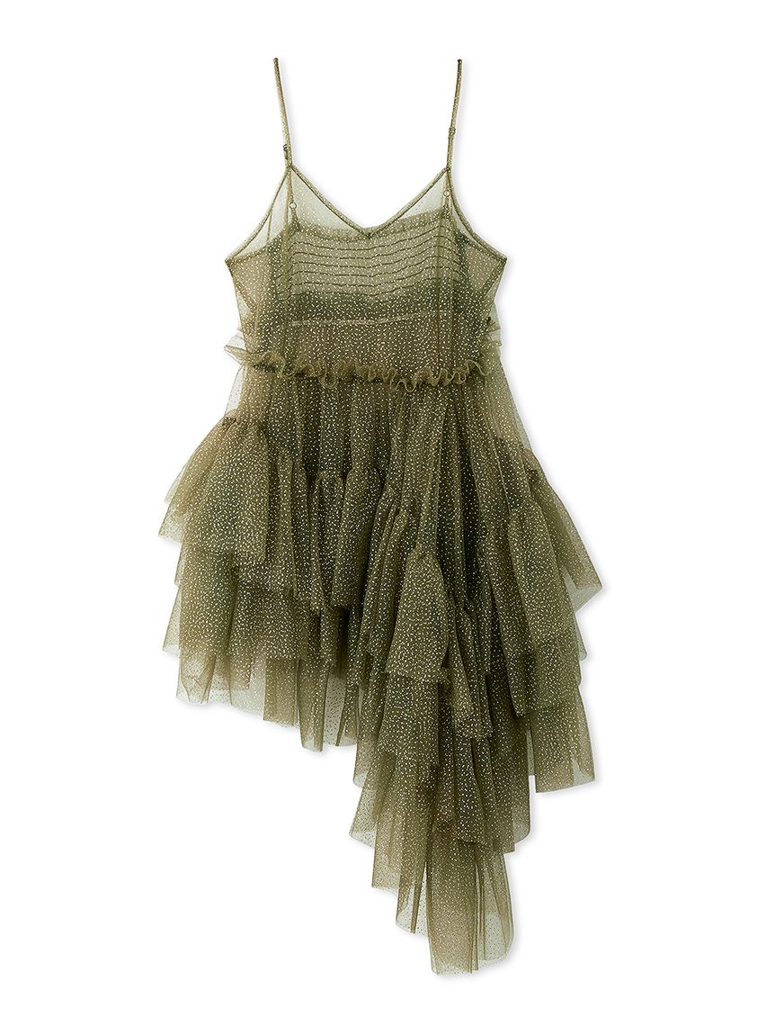 ボリュームレイヤードチュールワンピース(ミニワンピース)｜DRESS