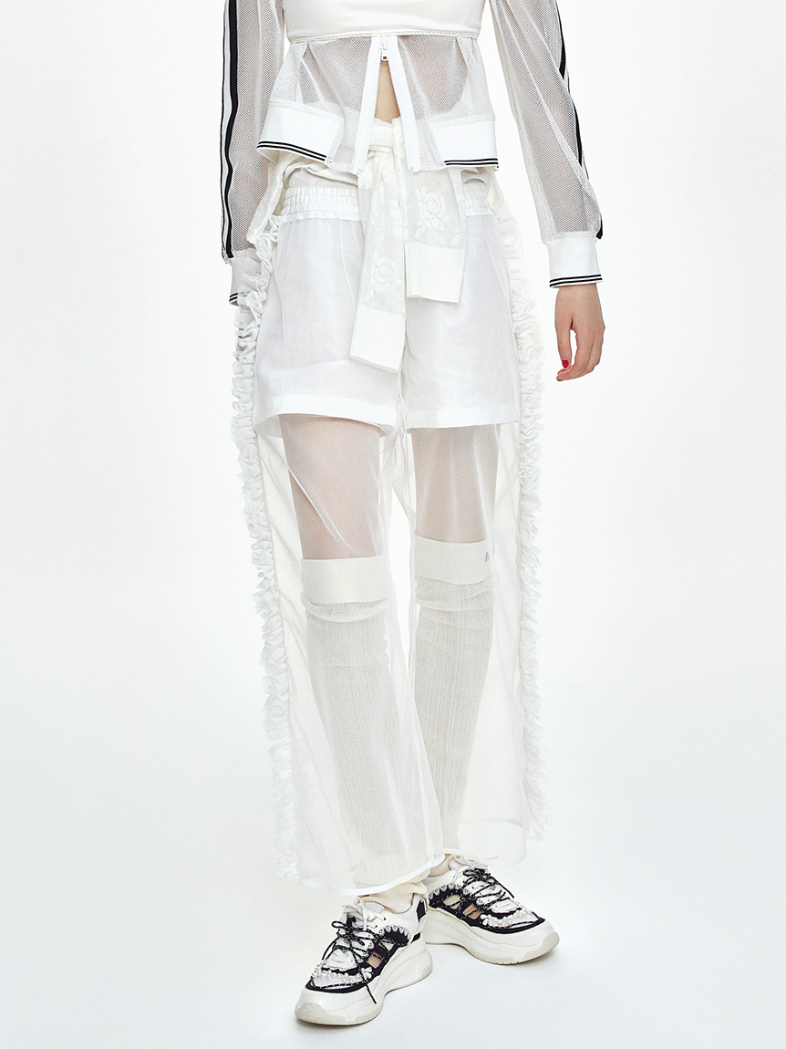 サイズ37・ファーファー furfur ルーズブーツ ファー ロング ブーツ Y2K 海外 ギャル ダンス 韓国 ストリート K-POP