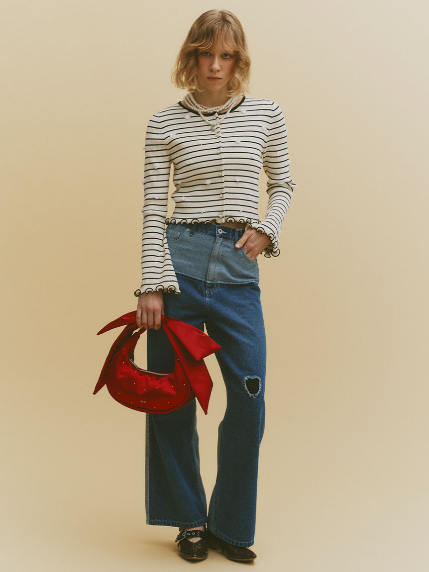 パッチワークデニムパンツ(ロングパンツ)｜ボトムス｜FURFUR（ファー