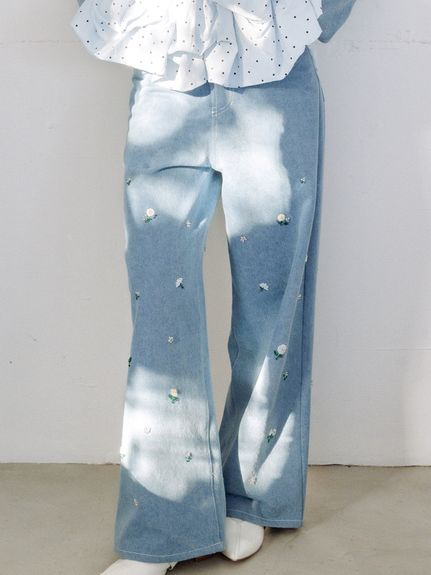 最終値下げ　furfur ファーファー　デニムセットアップ FURFUR（ファーファー） SALE40%OFF セットアップ 25秋冬 ボウタイ