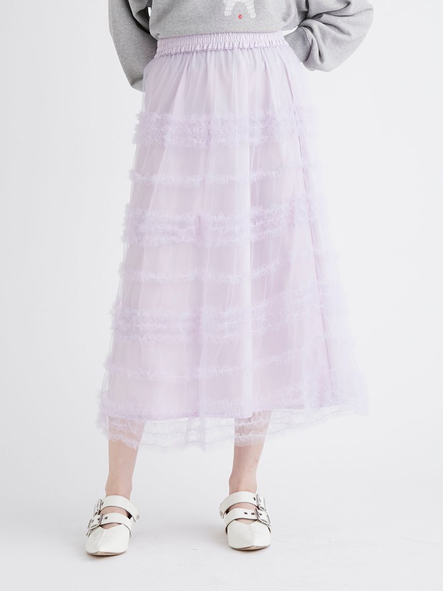 チュールフリルスカート(フレアスカート)｜スカート｜FURFUR（ファー  