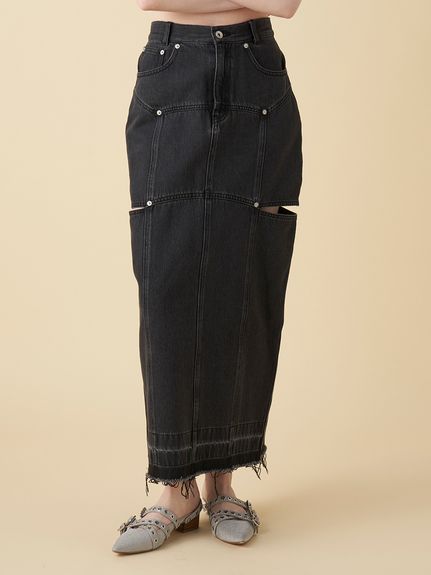 FURFUR（ファーファー）の「ﾃﾞﾆﾑ切り替えンピース（ワンピース
