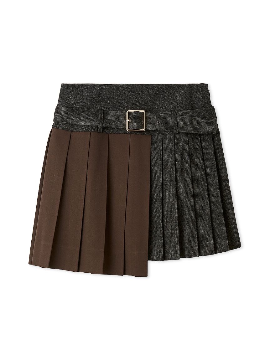 バイカラープリーツミニスカート(ミニスカート)｜ボトムス｜FURFUR