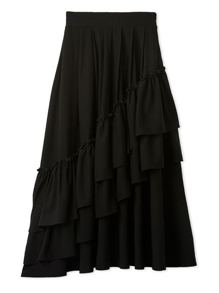 ランダムボリュームタフタスカート(ロングスカート)｜ボトムス｜FURFUR