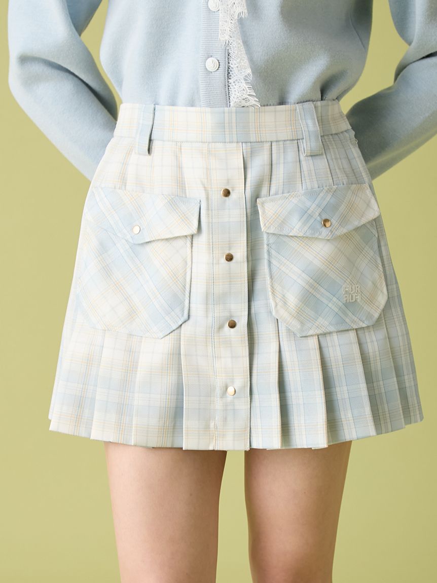 チェック柄プリーツミニスカート(ミニスカート)｜ボトムス｜FURFUR